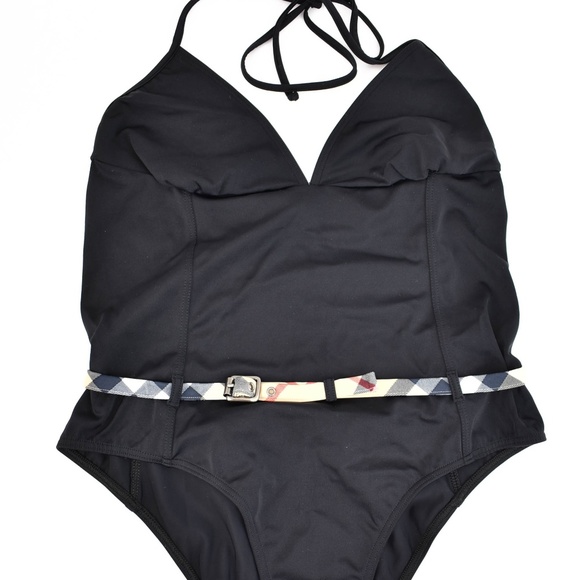 Burberry Other - BURBERRY London Black "Nova Check" & Logo Swimsuit